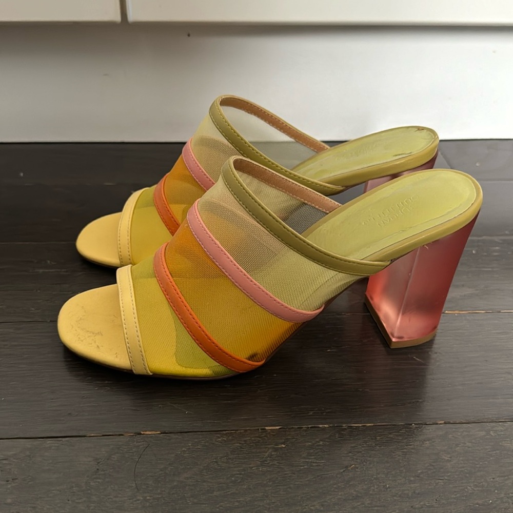 Citrus sorbet coloured heels - perfect for summer